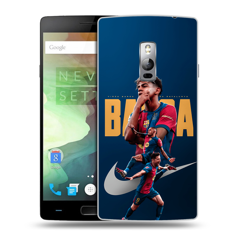 Пластиковый чехол на OnePlus 2 с принтом Барселона Barca Yamal Пластиковый чехол на OnePlus 2 с принтом Барселона Barca Yamal