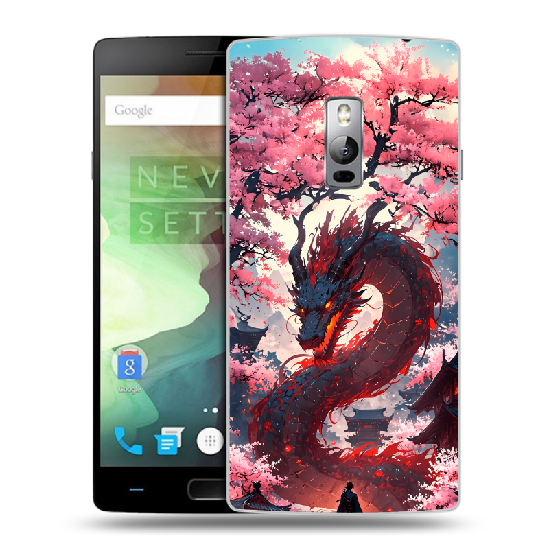 Пластиковый чехол на OnePlus 2 с принтом Дракон Японский Пластиковый чехол на OnePlus 2 с принтом Дракон Японский