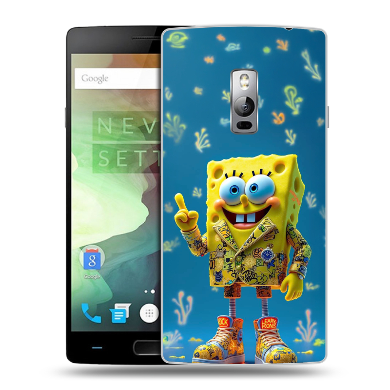 Пластиковый чехол на OnePlus 2 с принтом Спанч боб Спанчбоб Пластиковый чехол на OnePlus 2 с принтом Спанч боб Спанчбоб