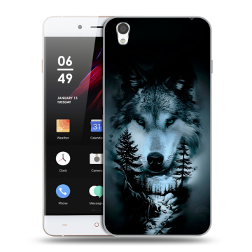 Пластиковый чехол на OnePlus X с принтом Лесной волк
