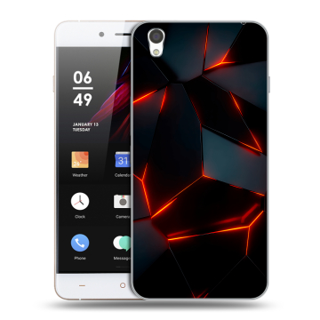 Пластиковый чехол на OnePlus X с принтом Яркие абстракции