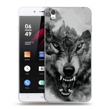 Пластиковый чехол на OnePlus X с принтом Волк