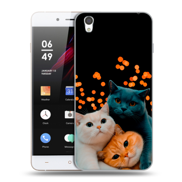 Пластиковый чехол на OnePlus X с принтом Кошки