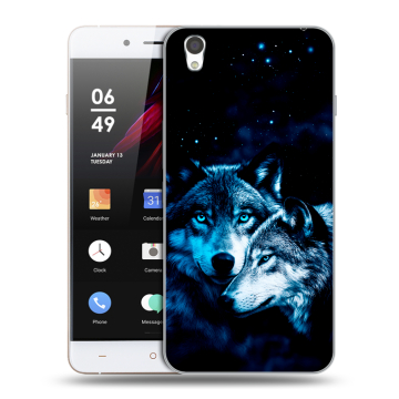 Пластиковый чехол на OnePlus X с принтом Волки