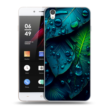 Пластиковый чехол на OnePlus X с принтом Листья