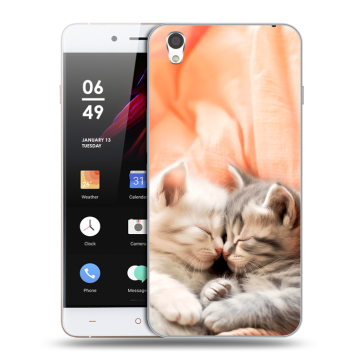 Пластиковый чехол на OnePlus X с принтом Котята Пластиковый чехол на OnePlus X с принтом Котята