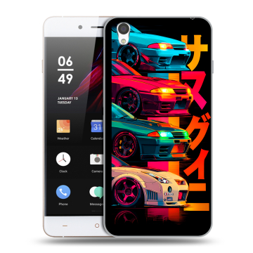 Пластиковый чехол на OnePlus X с принтом Гоночные машины Пластиковый чехол на OnePlus X с принтом Гоночные машины