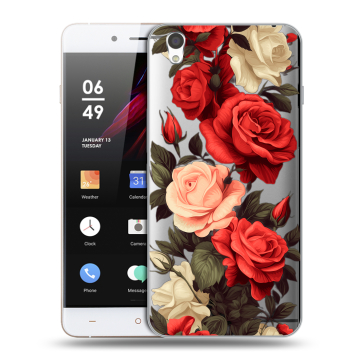 Пластиковый чехол на OnePlus X с принтом Розы Пластиковый чехол на OnePlus X с принтом Розы
