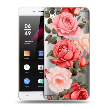 Пластиковый чехол на OnePlus X с принтом Розы Пластиковый чехол на OnePlus X с принтом Розы