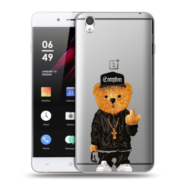 Пластиковый чехол на OnePlus X с принтом Плюшевый медведь Пластиковый чехол на OnePlus X с принтом Плюшевый медведь