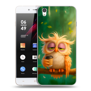 Пластиковый чехол на OnePlus X с принтом сова Пластиковый чехол на OnePlus X с принтом сова