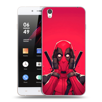 Пластиковый чехол на OnePlus X с принтом Дедпул Deadpool Пластиковый чехол на OnePlus X с принтом Дедпул Deadpool