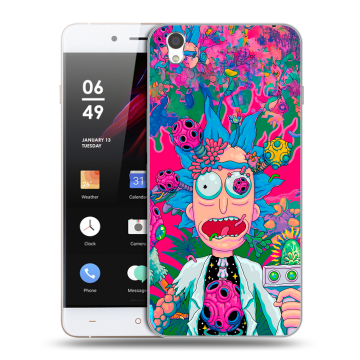 Пластиковый чехол на OnePlus X с принтом Рик и Морти Rick Morty Пластиковый чехол на OnePlus X с принтом Рик и Морти Rick Morty