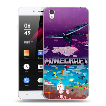 Пластиковый чехол на OnePlus X с принтом Майнкрафт Minecraft Пластиковый чехол на OnePlus X с принтом Майнкрафт Minecraft