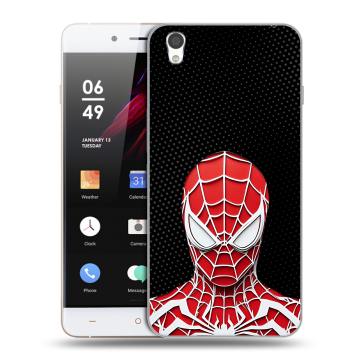 Пластиковый чехол на OnePlus X с принтом человек паук spiderman Пластиковый чехол на OnePlus X с принтом человек паук spiderman