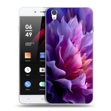 Пластиковый чехол на OnePlus X с принтом женский цветы Пластиковый чехол на OnePlus X с принтом женский цветы