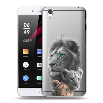 Пластиковый чехол на OnePlus X с принтом Львы