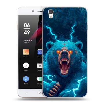 Пластиковый чехол на OnePlus X с принтом Медведь