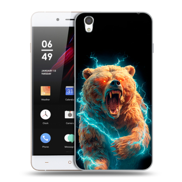 Пластиковый чехол на OnePlus X с принтом Медведь