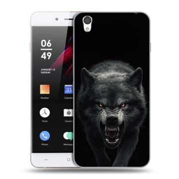 Пластиковый чехол на OnePlus X с принтом Волк Пластиковый чехол на OnePlus X с принтом Волк