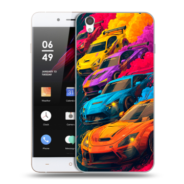 Пластиковый чехол на OnePlus X с принтом Тачки