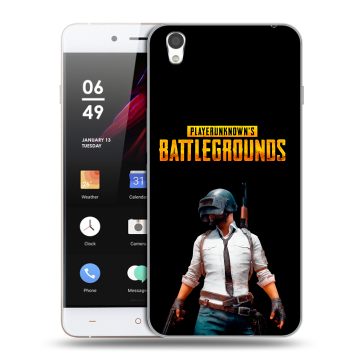 Пластиковый чехол на OnePlus X с принтом PUGB ПАГБ Пластиковый чехол на OnePlus X с принтом PUGB ПАГБ