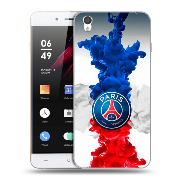 Пластиковый чехол на OnePlus X с принтом PSG ПСЖ Пластиковый чехол на OnePlus X с принтом PSG ПСЖ