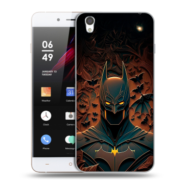 Пластиковый чехол на OnePlus X с принтом Batman Бэтмен Пластиковый чехол на OnePlus X с принтом Batman Бэтмен