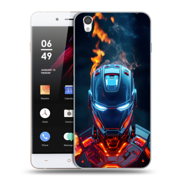 Пластиковый чехол на OnePlus X с принтом IronMan Железный человек Пластиковый чехол на OnePlus X с принтом IronMan Железный человек
