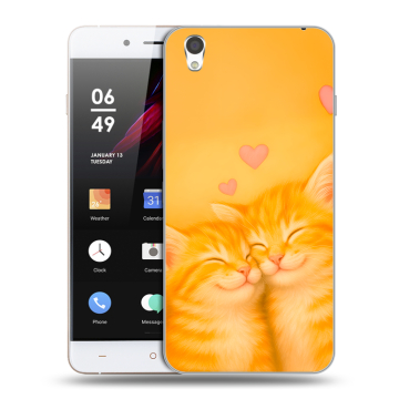 Пластиковый чехол на OnePlus X с принтом Милые котята Пластиковый чехол на OnePlus X с принтом Милые котята