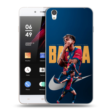 Пластиковый чехол на OnePlus X с принтом Барселона Barca Yamal Пластиковый чехол на OnePlus X с принтом Барселона Barca Yamal