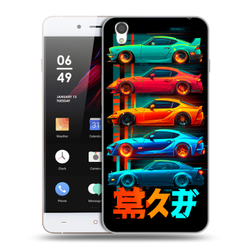 Пластиковый чехол на OnePlus X с принтом машины тачки Пластиковый чехол на OnePlus X с принтом машины тачки