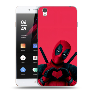 Пластиковый чехол на OnePlus X с принтом Дедпул Deadpool Пластиковый чехол на OnePlus X с принтом Дедпул Deadpool