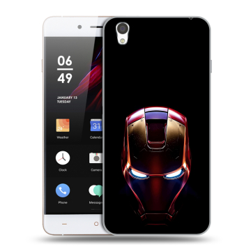 Пластиковый чехол на OnePlus X с принтом IronMan Железный человек Пластиковый чехол на OnePlus X с принтом IronMan Железный человек
