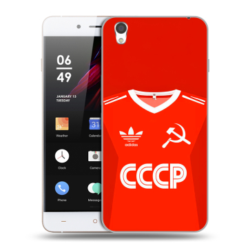 Пластиковый чехол на OnePlus X с принтом Флаг Герб СССР Пластиковый чехол на OnePlus X с принтом Флаг Герб СССР