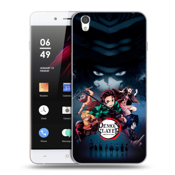 Пластиковый чехол на OnePlus X с принтом Demon Slayer Клинок рассекающий демонов Пластиковый чехол на OnePlus X с принтом Demon Slayer Клинок рассекающий демонов