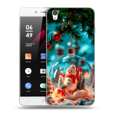 Пластиковый чехол на OnePlus X с принтом Новый год Пластиковый чехол на OnePlus X с принтом Новый год