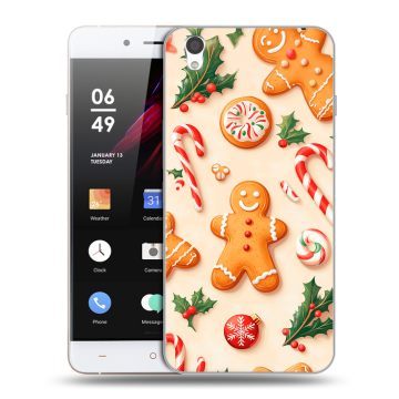 Пластиковый чехол на OnePlus X с принтом Новый год Пластиковый чехол на OnePlus X с принтом Новый год