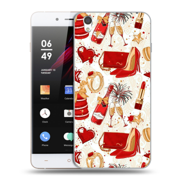 Пластиковый чехол на OnePlus X с принтом Новый год Пластиковый чехол на OnePlus X с принтом Новый год