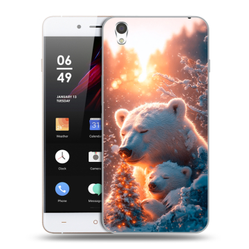 Пластиковый чехол на OnePlus X с принтом Новый год Пластиковый чехол на OnePlus X с принтом Новый год