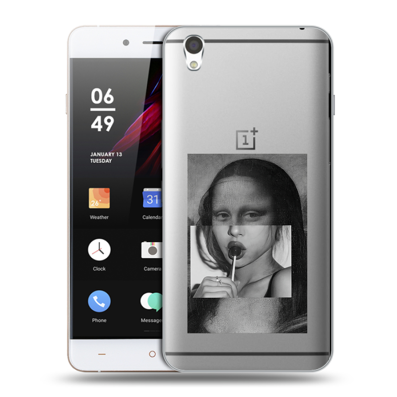 Пластиковый чехол на OnePlus X с принтом Мона Лиза Пластиковый чехол на OnePlus X с принтом Мона Лиза