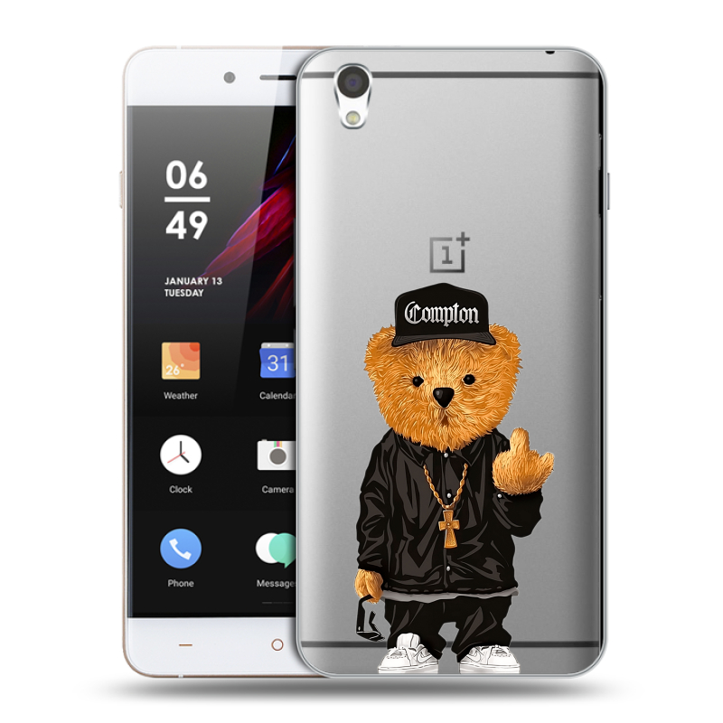 Пластиковый чехол на OnePlus X с принтом Плюшевый медведь Пластиковый чехол на OnePlus X с принтом Плюшевый медведь