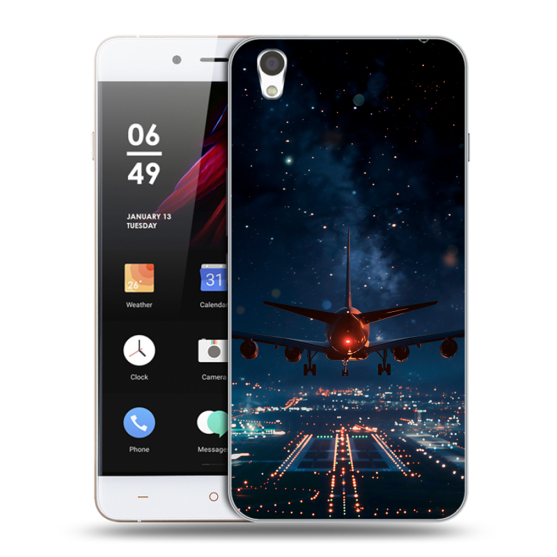 Пластиковый чехол на OnePlus X с принтом самолет Пластиковый чехол на OnePlus X с принтом самолет