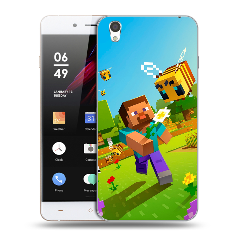 Пластиковый чехол на OnePlus X с принтом Майнкрафт Minecraft Пластиковый чехол на OnePlus X с принтом Майнкрафт Minecraft