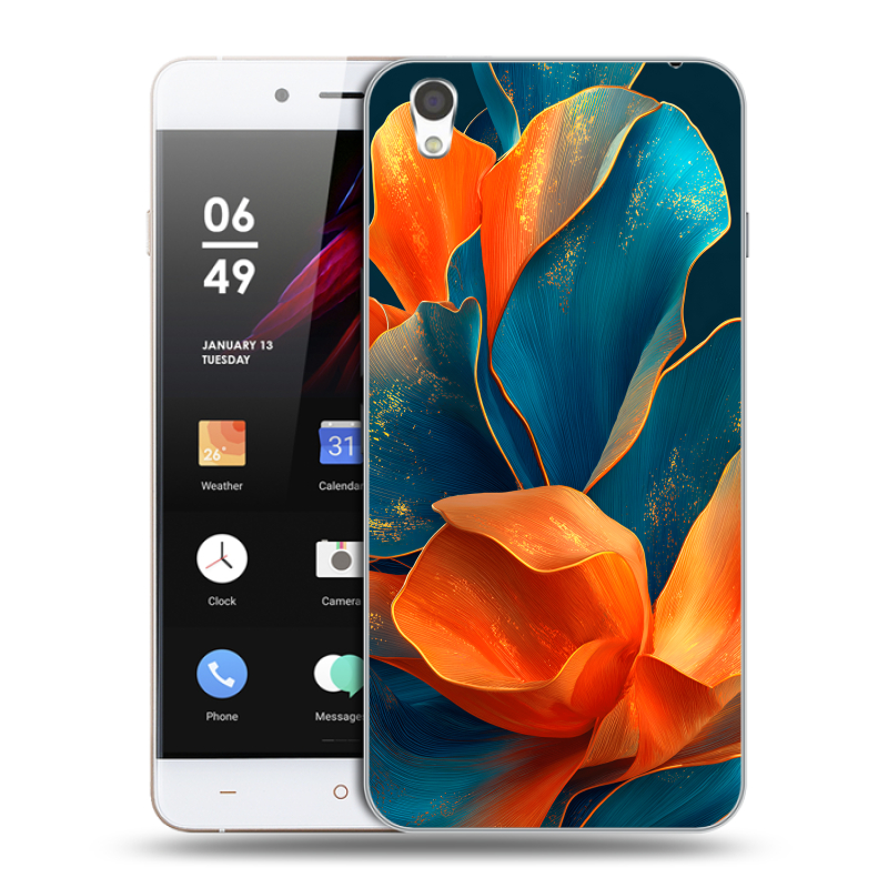 Пластиковый чехол на OnePlus X с принтом Цветы Пластиковый чехол на OnePlus X с принтом Цветы