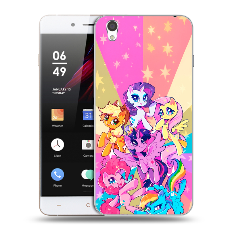 Пластиковый чехол на OnePlus X с принтом My little pony Дружба чудо Пластиковый чехол на OnePlus X с принтом My little pony Дружба чудо