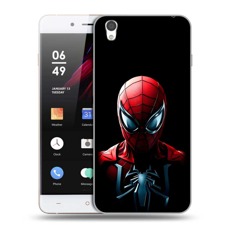 Пластиковый чехол на OnePlus X с принтом Spiderman Человек паук Пластиковый чехол на OnePlus X с принтом Spiderman Человек паук