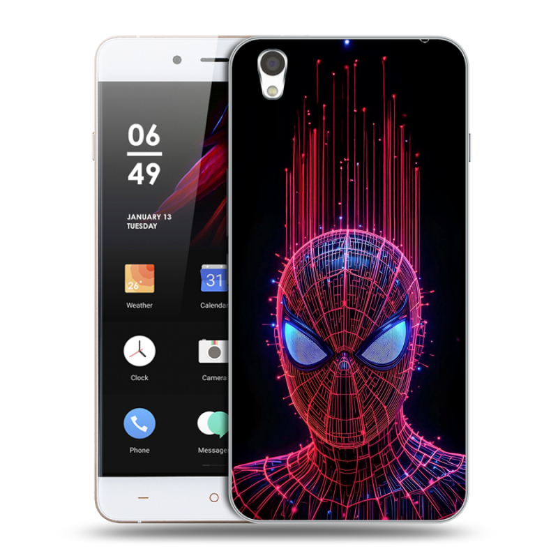 Пластиковый чехол на OnePlus X с принтом Spiderman Человек паук Пластиковый чехол на OnePlus X с принтом Spiderman Человек паук