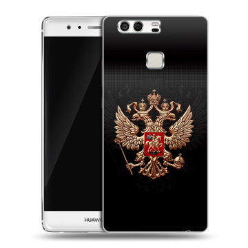 Силиконовый чехол на Huawei P9 с принтом Герб России Силиконовый чехол на Huawei P9 с принтом Герб России