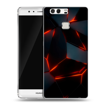 Силиконовый чехол на Huawei P9 с принтом Яркие абстракции Силиконовый чехол на Huawei P9 с принтом Яркие абстракции